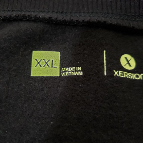 Xersion Round Neck No Pain No Champagne Logo Black Sweatshirt Size XXL - Picture 16 of 16